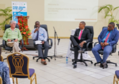 Partners welcoming the Climate Resilient Water Sector in Grenada (GCREWS) Project